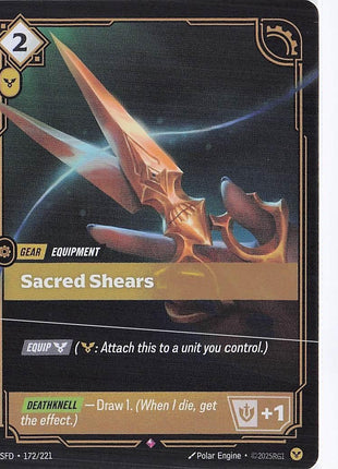 Sacred Shears 172/221