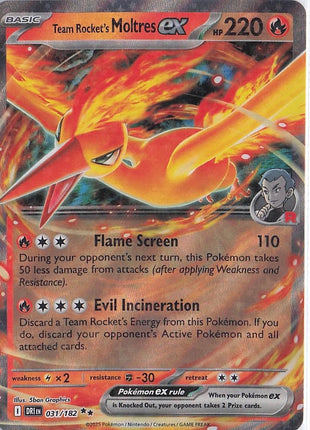 Team Rocket’s Moltres ex 031/182