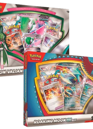 Pokemon - Roaring Moon/Iron Valiant ex Box