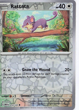 Rattata 019/165 (RH)