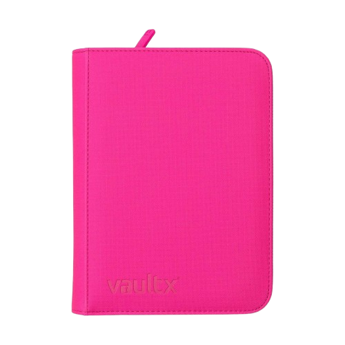 Vault X - Neon Pink 4 Pocket Zip Binder