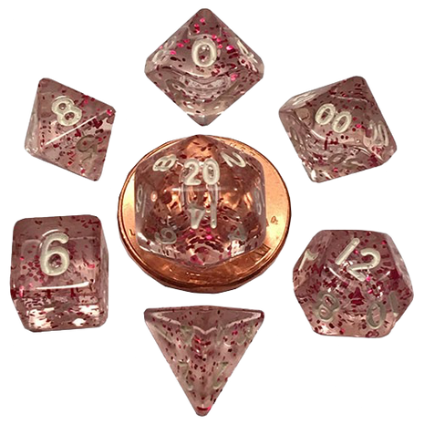 FanRoll - Ethereal Light Purple Mini Poly Dice Set
