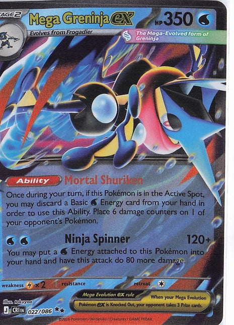 Mega Greninja ex 022/086
