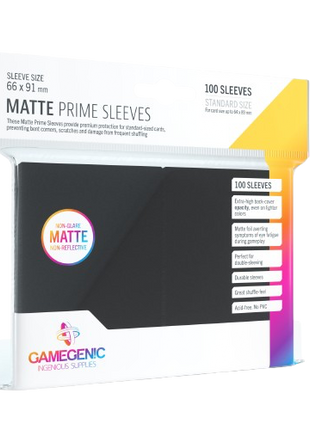 Gamegenic - Black Matte Prime Sleeves (100)