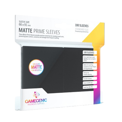 Gamegenic - Black Matte Prime Sleeves (100)