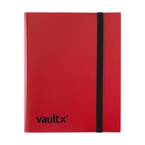 Vault X - Red 9 Pocket Strap Binder