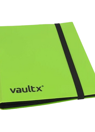Vault X - Green 9 Pocket Strap Binder