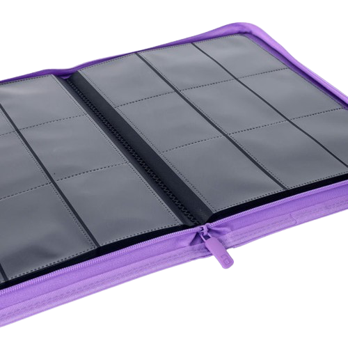 Vault X - Purple 9 Pocket Zip Binder