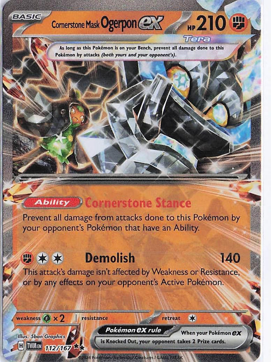 Cornerstone Mask Ogerpon ex 112/167