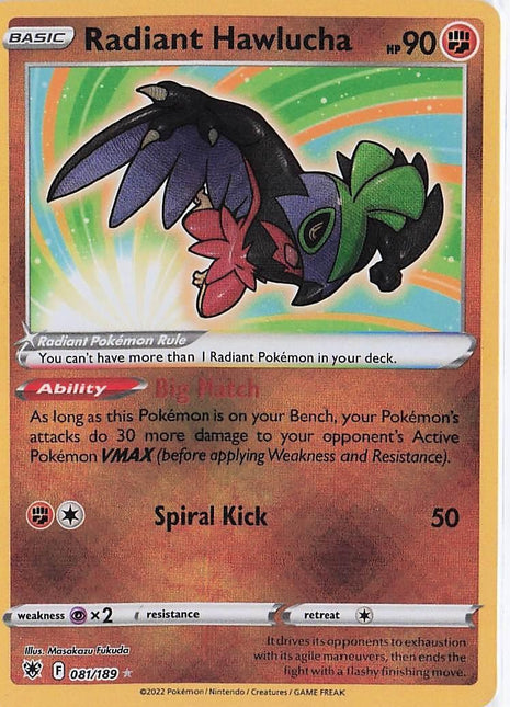 Radiant Hawlucha 081/189