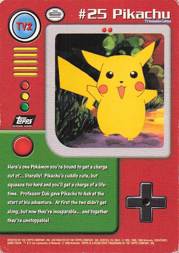 TV2 #25 Pikachu (H)