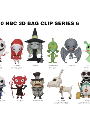 Nightmare Before Christmas - Series 6: 3D Character Bag Clip Blind Bag