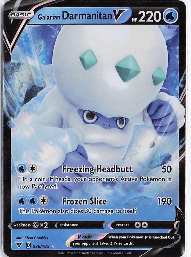 Galarian Darmanitan V 036/185