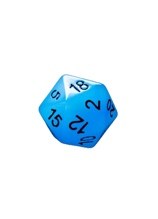 Gamegenic - Icy Crumbs Glow Series RPG Dice Set