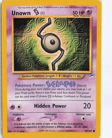 Unown S 87/105