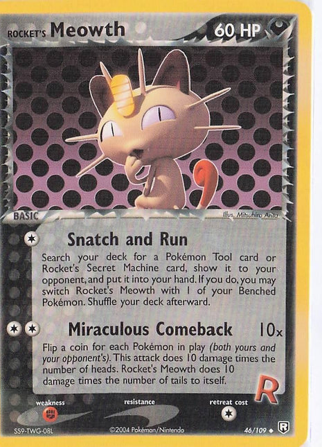 Rocket’s Meowth 46/109