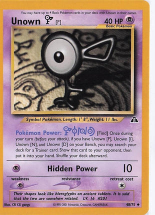 Unown F 48/75