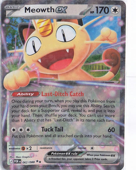 Meowth ex 062/088