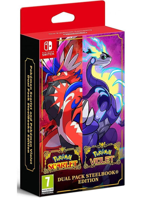 Pokemon Scarlet & Violet Dual Pack Steelbook Edition Boxed (Nintendo Switch) - Preowned