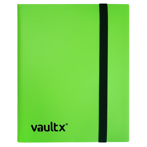 Vault X - Green 4 Pocket Strap Binder