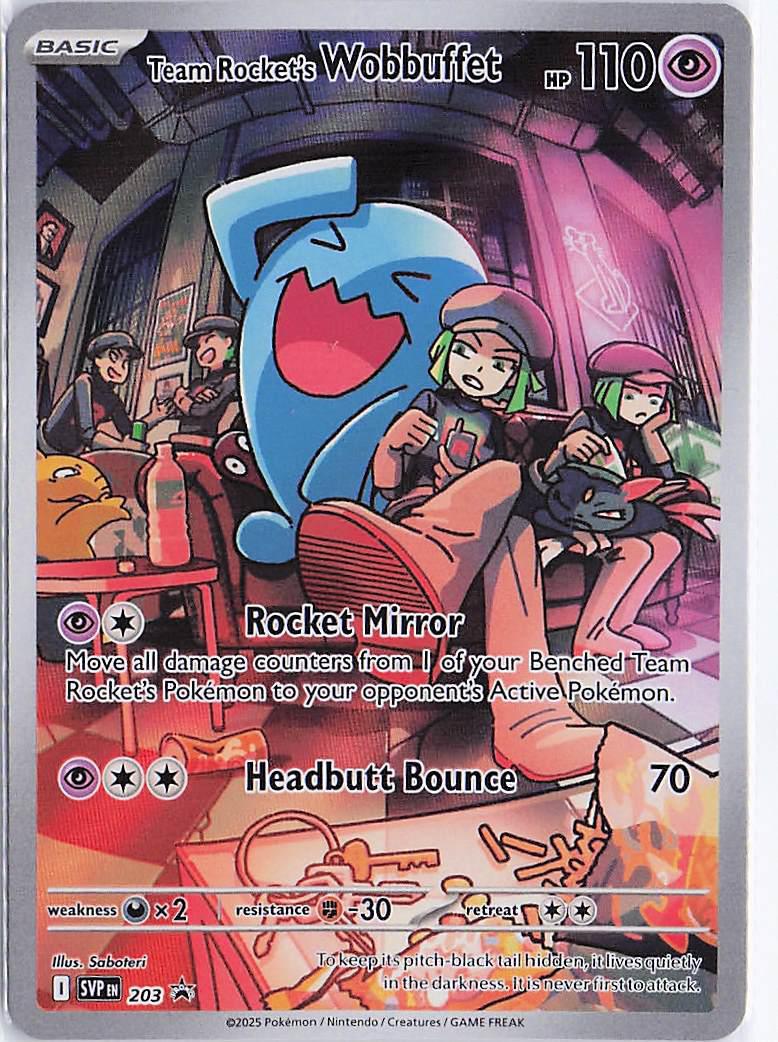Team Rocket's Wobbuffet SVP203