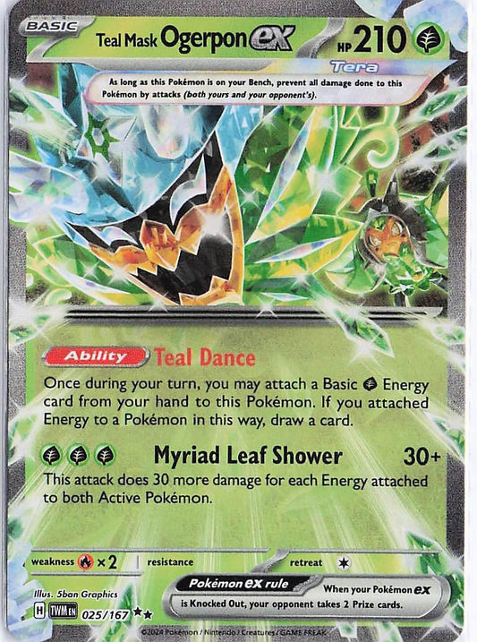 Teal Mask Ogerpon ex 025/167