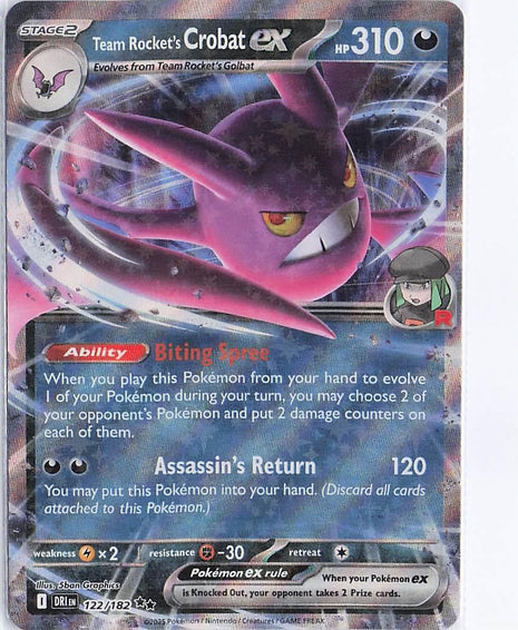 Team Rocket's Crobat ex 122/182