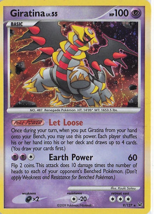 Giratina LV.55 9/127 (Cosmic)