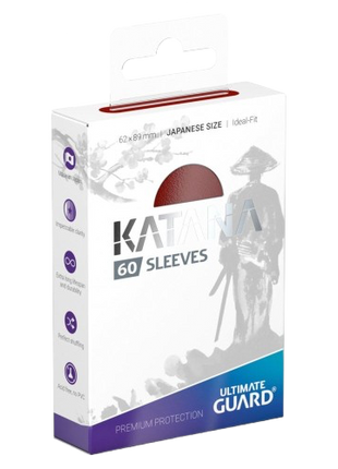 Ultimate Guard - Red Japanese Katana Sleeves (60)