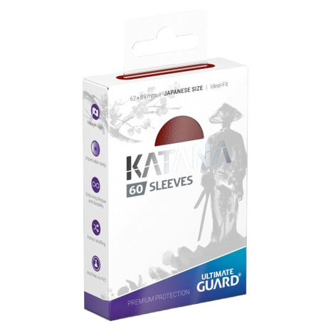 Ultimate Guard - Red Japanese Katana Sleeves (60)