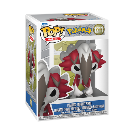 Pokemon - Lycanroc (Midnight Form) #1211 Funko Pop!