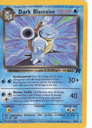 Dark Blastoise 20/82