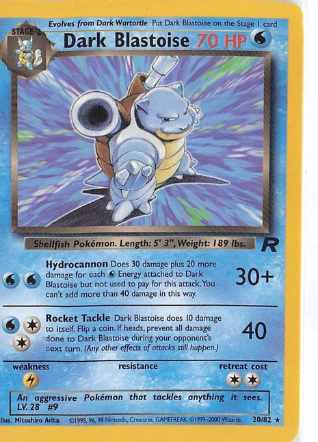 Dark Blastoise 20/82