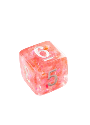 Gamegenic - Peach Candy-Like Series RPG Dice Set