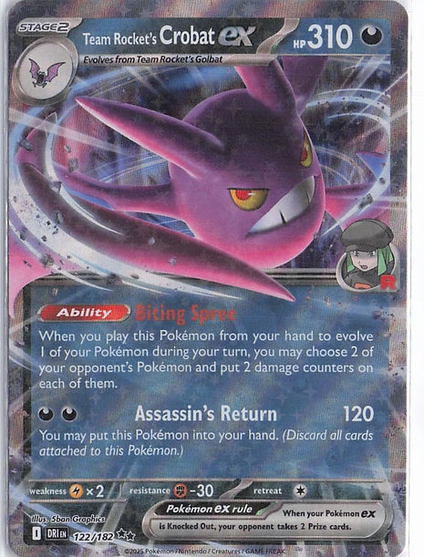 Team Rocket’s Crobat ex 122/182