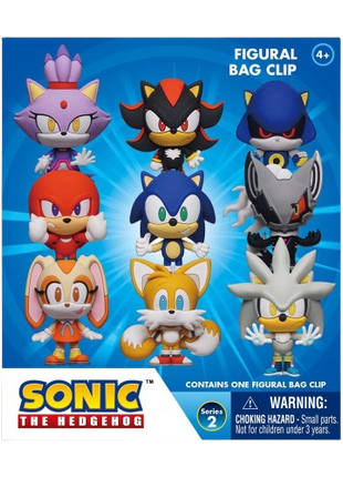 Sonic The Hedgehog - Series 2: 3D Character Bag Clip Blind Bag