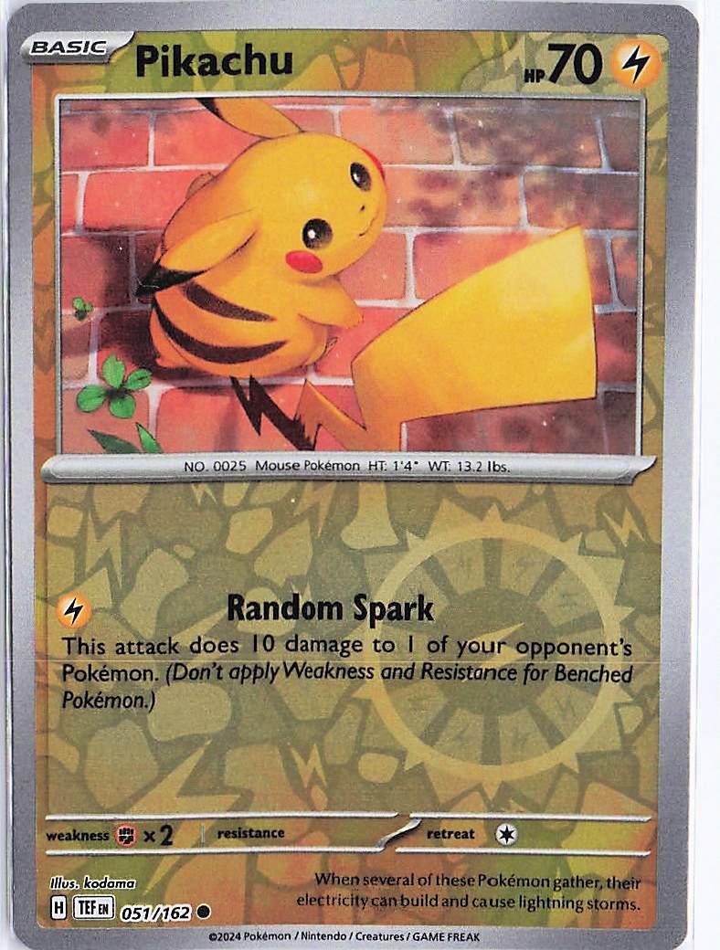 Pikachu 051/162 (RH)