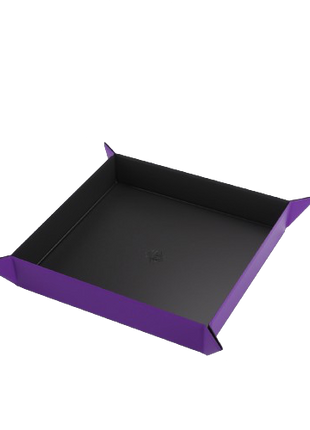 Gamegenic - Black/Purple Square Magnetic Dice Tray