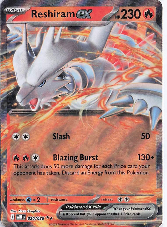 Reshiram ex 020/086