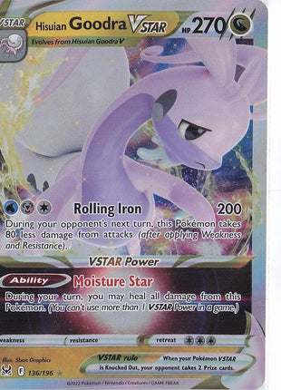 Hisuian Goodra VSTAR 136/196