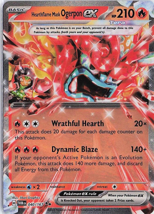 Hearthflame Mask Ogerpon ex 040/167