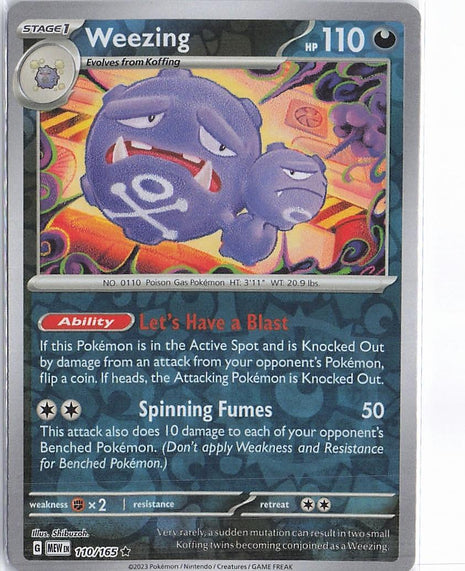 Weezing 110/165 (RH)