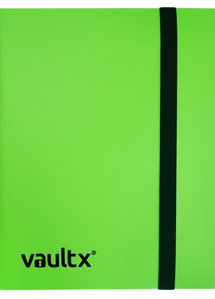Vault X - Green 4 Pocket Strap Binder