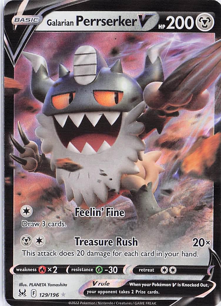 Galarian Perrserker V 129/196