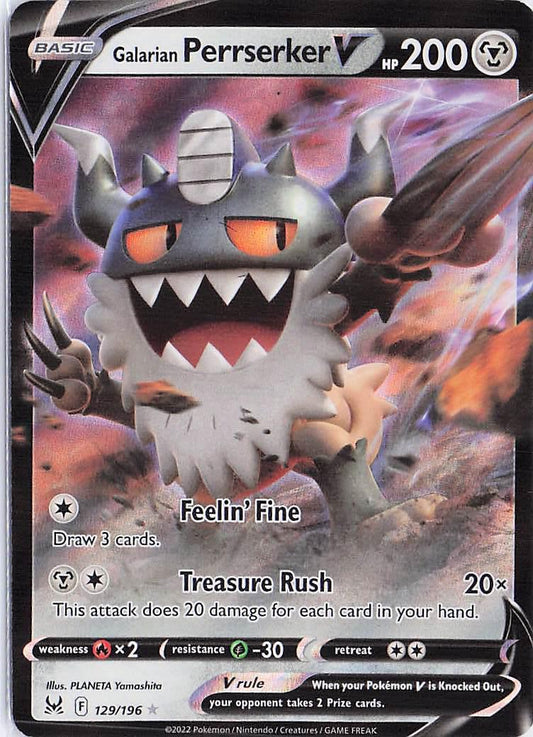 Galarian Perrserker V 129/196