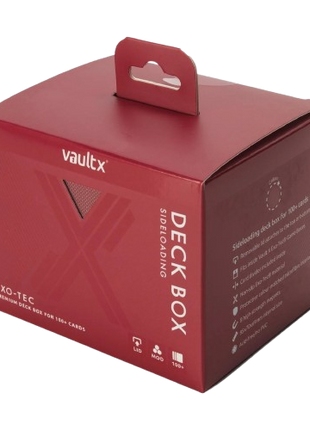 Vault X - Metallic Red 100+ Sideloading Deck Box