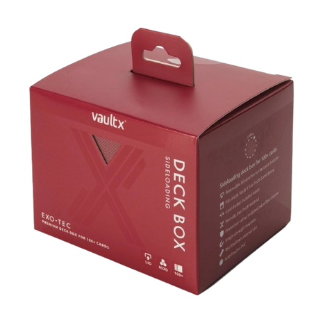 Vault X - Metallic Red 100+ Sideloading Deck Box