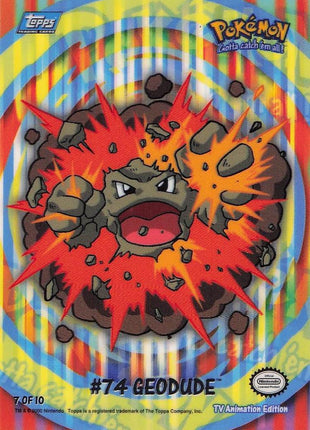 Geodude #74 7 of 10- Topps