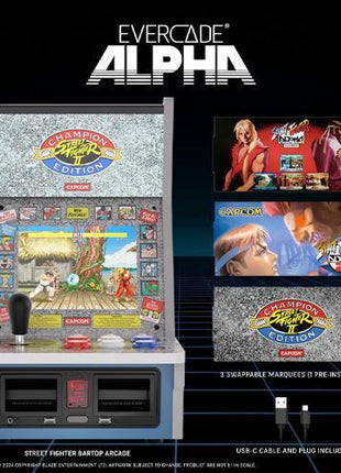 Evercade Alpha - Bartop Arcade Street Fighter Edition