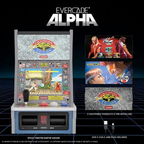 Evercade Alpha - Bartop Arcade Street Fighter Edition